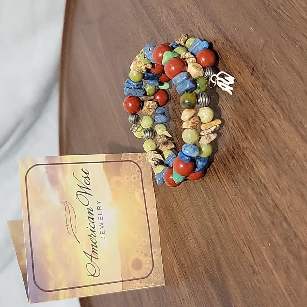 American West Stone Coil Bracelet NWOT - Picture 3 of 6